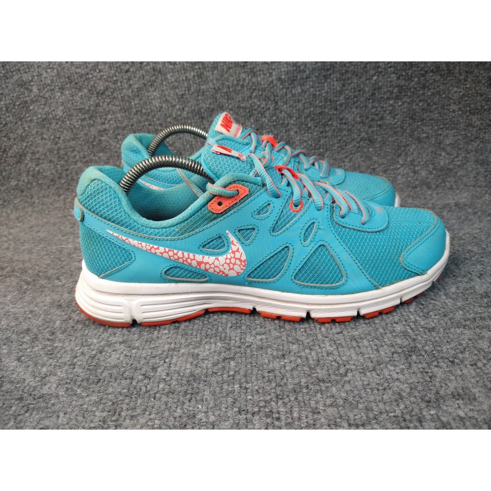 Nike Revolution 2 Womens Running Shoes Teal Orange 554900-411 Size 10